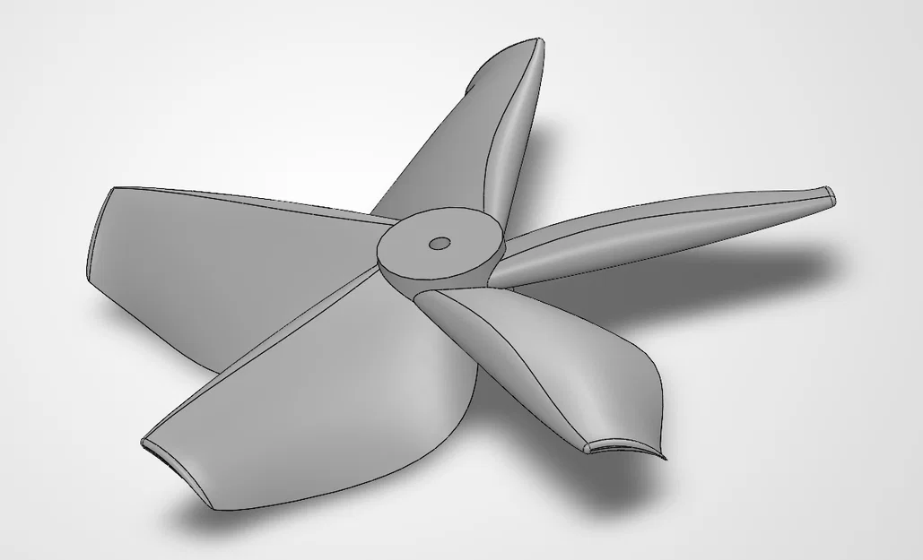 Cánh quạt mini thiết kế cho động cơ điện trục 2mm (DIY 3D Print) - Image 1