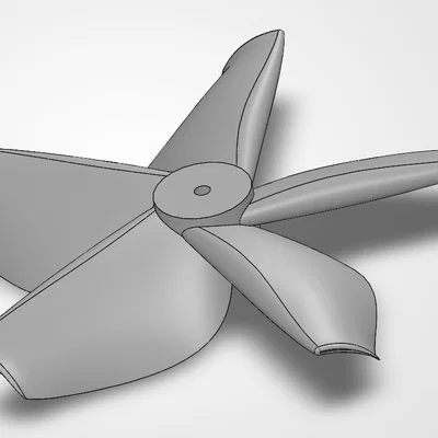 Cánh quạt mini thiết kế cho động cơ điện trục 2mm (DIY 3D Print)