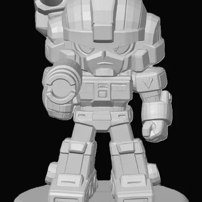 Mô hình 3D Hound Transformers phiên bản Chibi cực chất