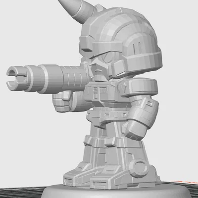 Mô hình 3D Hound Transformers phiên bản Chibi cực chất