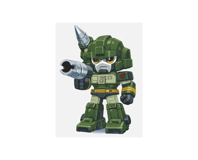Mô hình 3D Hound Transformers phiên bản Chibi cực chất - Image 3
