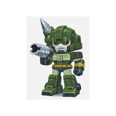 Mô hình 3D Hound Transformers phiên bản Chibi cực chất
