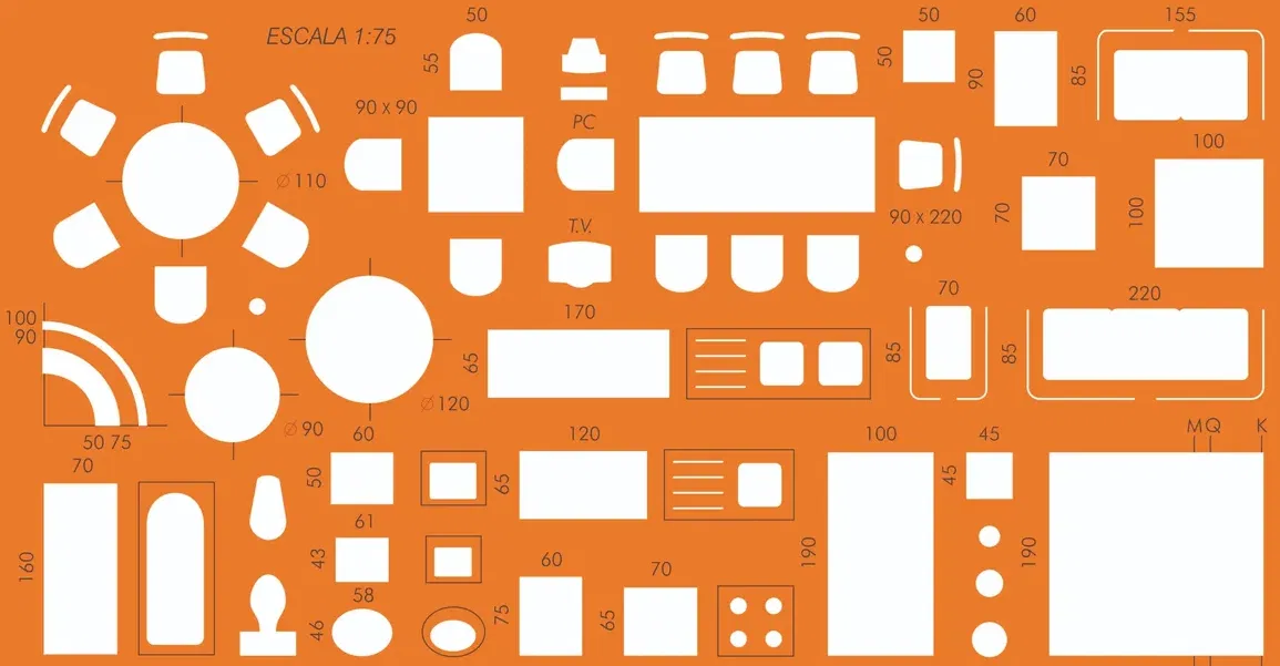 Thước Mẫu Kiến Trúc Tỉ Lệ 1:75 - Image 3