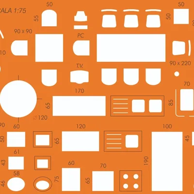 Thước Mẫu Kiến Trúc Tỉ Lệ 1:75