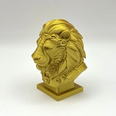 Tượng Bán Thân Sư Tử Hùng Dũng (Majestic Lion Bust)