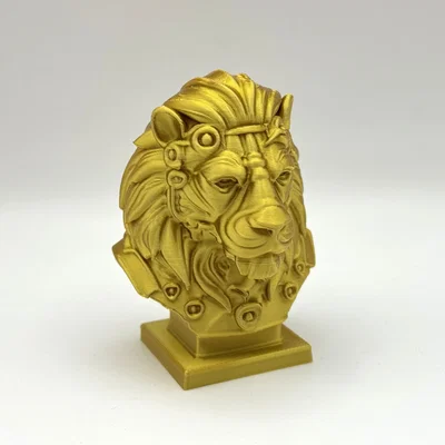 Tượng Bán Thân Sư Tử Hùng Dũng (Majestic Lion Bust)