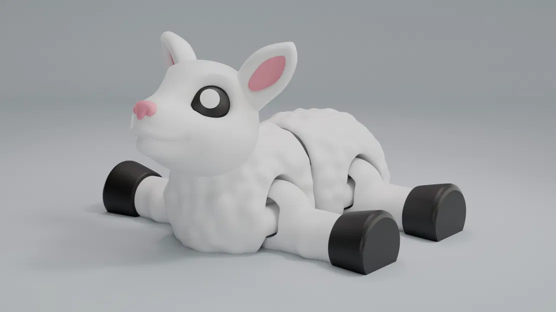 Cừu Nhỏ Easter - Mô hình khớp nối cử động linh hoạt | In không cần support - Image 2