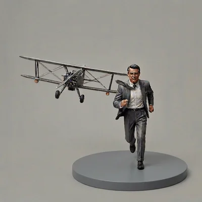 Mô hình 3D tái hiện cảnh quay kinh điển North by Northwest (1959)