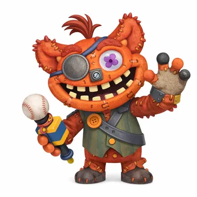 Mô hình 3D nhân vật Giblet từ Poppy Playtime - Chi tiết và độc đáo