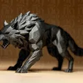 Mô hình Sói Hình Học (Geometric Wolf Figurine) - Thumbnail 3
