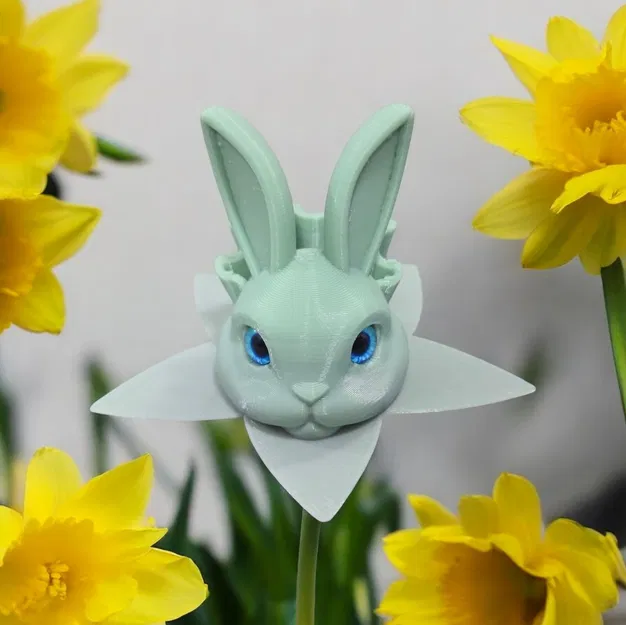 Easter Raffodil - Chú thỏ hoa thủy tiên - Tương thích mắt thủy tinh 6mm & 8mm - Image 1