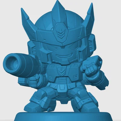 Mô hình 3D Galvatron phiên bản Chibi - Decor bàn làm việc cực chất