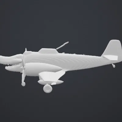 Mô hình 3D độc đáo máy bay cá sấu Bombardiro Crocodilo
