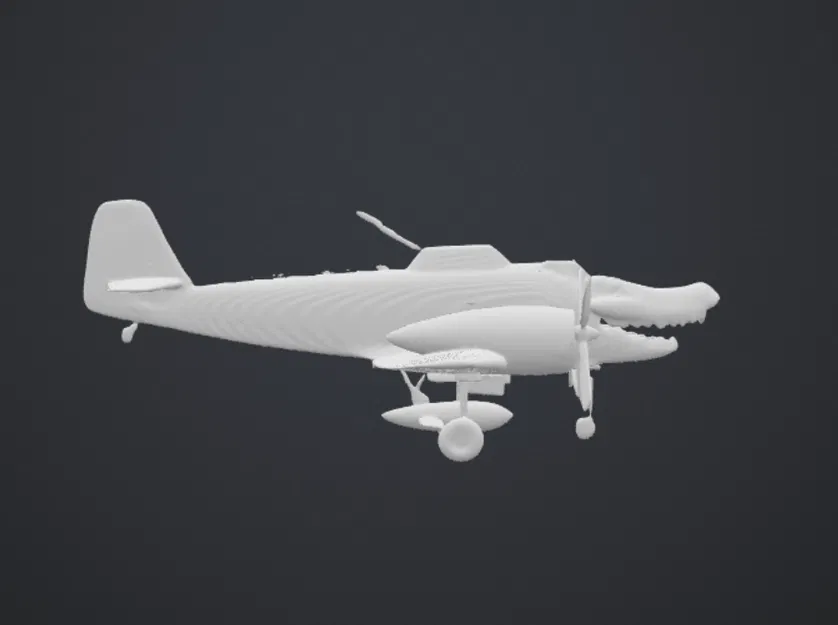 Mô hình 3D độc đáo máy bay cá sấu Bombardiro Crocodilo - Image 4