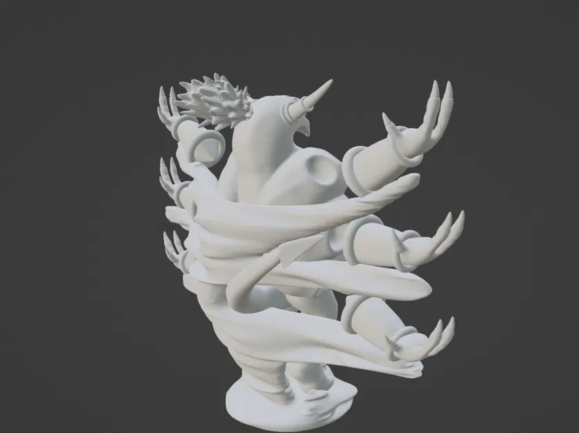 Mô hình 3D Hoopa Unbound - Pokemon siêu ngầu cho fan 3D printing - Image 2