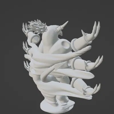 Mô hình 3D Hoopa Unbound - Pokemon siêu ngầu cho fan 3D printing