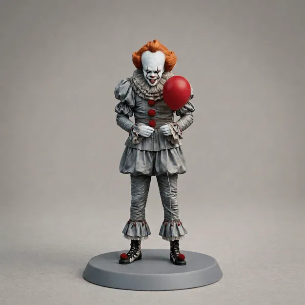 Mô hình 3D Pennywise IT 2017: Tượng chú hề kinh dị ấn tượng - Image 1