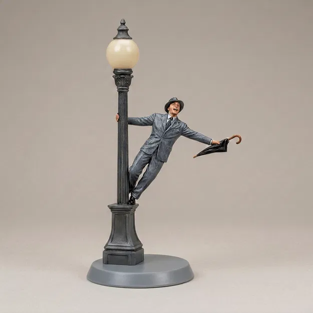 Mô hình 3D Singin' in the Rain 1952 kinh điển cho người yêu điện ảnh - Image 1