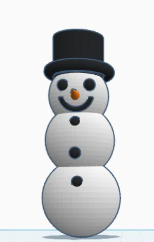 Sir Snowman - Mô hình người tuyết trang trí in 3D cực đáng yêu - Image 1
