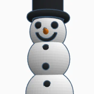 Sir Snowman - Mô hình người tuyết trang trí in 3D cực đáng yêu