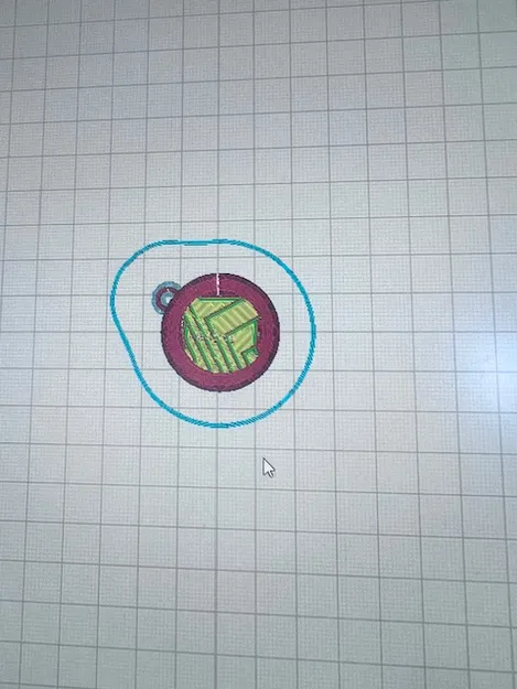 Mẫu móc khóa 3D thiết kế hình tròn độc đáo và hiện đại - Image 3