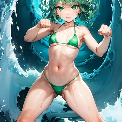 Mô hình 3D nhân vật Tatsumaki - Tác phẩm thiết kế bởi AI