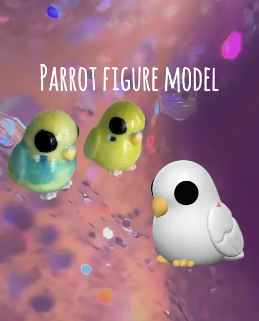 Mô hình vẹt mini đáng yêu - File in 3D trang trí đẹp mắt - Image 1