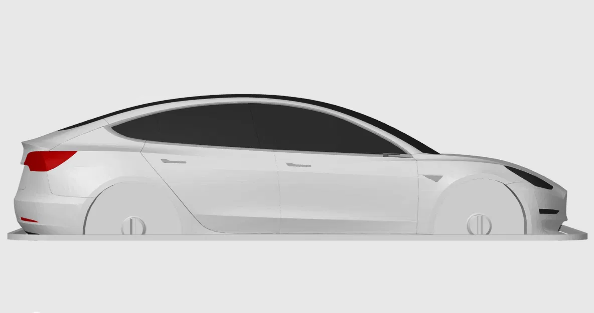 Mô hình Tesla Model 3 Kit Card (tỷ lệ 1:24) - Image 8