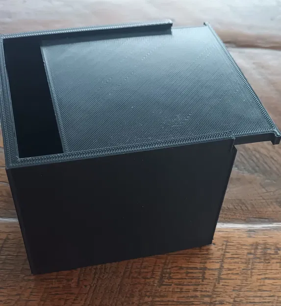 Hộp lưu trữ đa năng với nắp trượt tiện lợi - Mẫu in 3D tối giản - Image 1