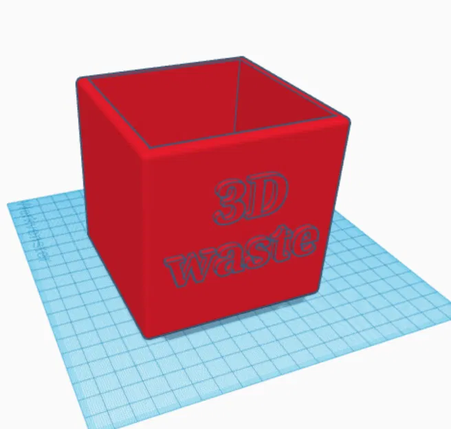 Thùng rác để bàn mini cho góc in 3D gọn gàng - Image 1