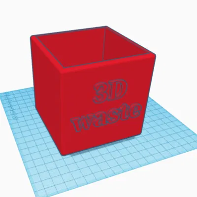 Thùng rác để bàn mini cho góc in 3D gọn gàng