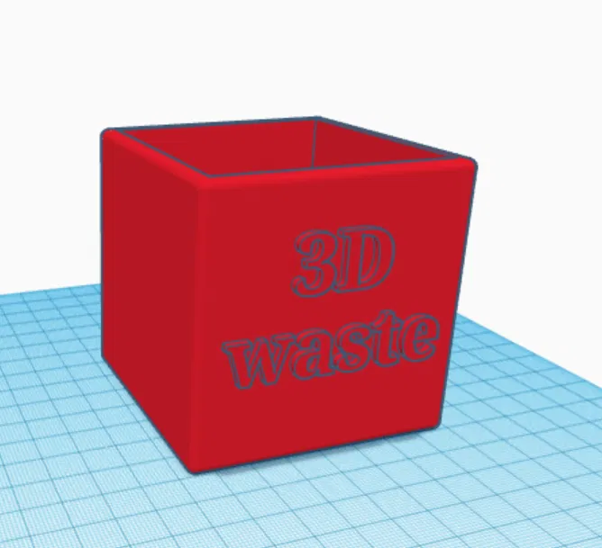 Thùng rác để bàn mini cho góc in 3D gọn gàng - Image 2