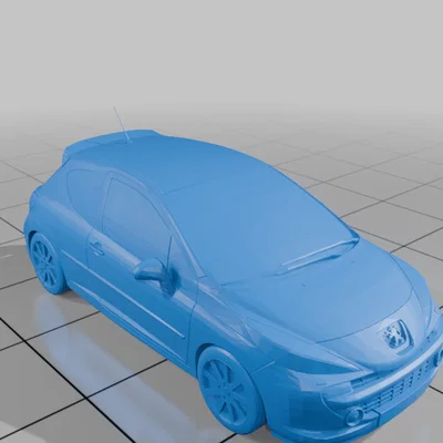 Mô hình xe Peugeot 206 3D