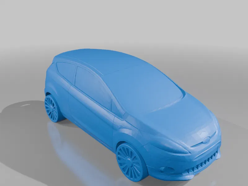 Móc khóa mô hình xe Ford Fiesta 2012 3D - Image 2