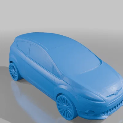 Móc khóa mô hình xe Ford Fiesta 2012 3D
