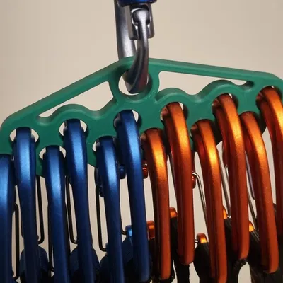 Giá treo 12 bộ móc khóa leo núi Quick Draw tiện lợi