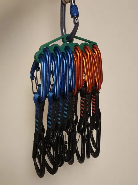 Giá treo 12 bộ móc khóa leo núi Quick Draw tiện lợi - Image 2