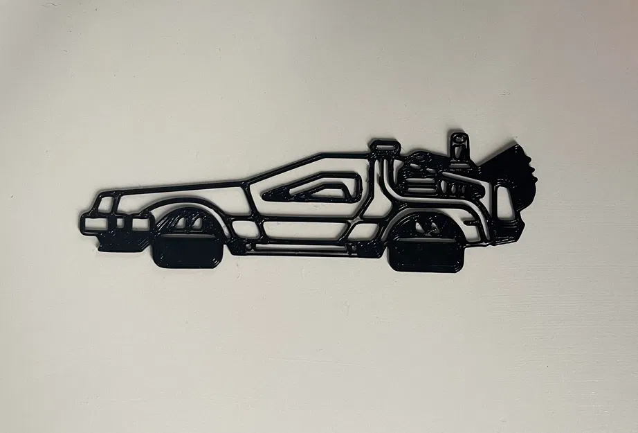 Mô hình trang trí tường xe DeLorean - Back to the Future - Image 2