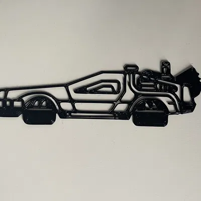 Mô hình trang trí tường xe DeLorean - Back to the Future