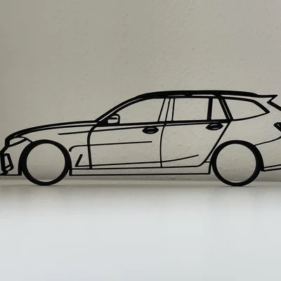 Mô hình trang trí tường BMW 3 Series Touring (G21) - File in 3D
