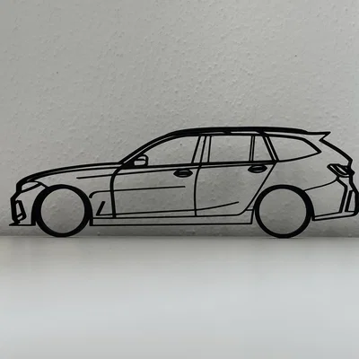 Mô hình trang trí tường BMW 3 Series Touring (G21) - File in 3D