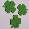 Mô hình Cỏ bốn lá (Four-Leaf Clover) trang trí may mắn cho 3D printing - Thumbnail 1