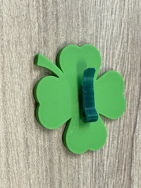 Mô hình Cỏ bốn lá (Four-Leaf Clover) trang trí may mắn cho 3D printing - Image 4