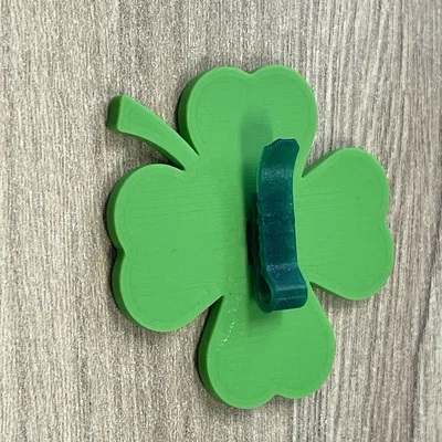Mô hình Cỏ bốn lá (Four-Leaf Clover) trang trí may mắn cho 3D printing