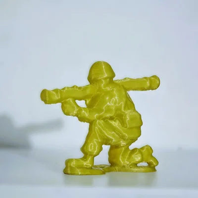 Mô hình chú lính nhựa cầm Bazooka - Bazukino 3D