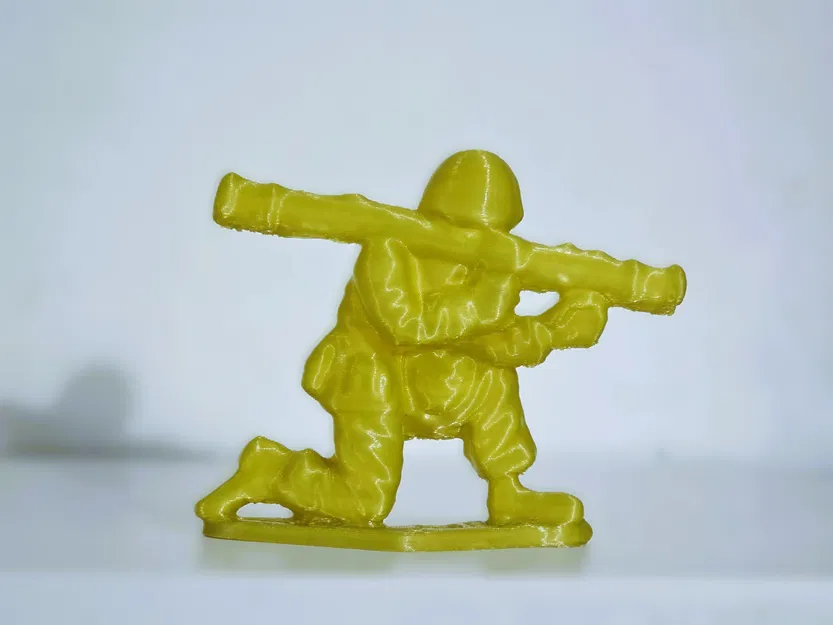 Mô hình chú lính nhựa cầm Bazooka - Bazukino 3D - Image 3