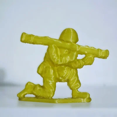Mô hình chú lính nhựa cầm Bazooka - Bazukino 3D