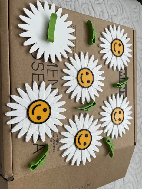 Mẫu in 3D hoa cúc Daisy trang trí xuân tươi tắn - Image 1