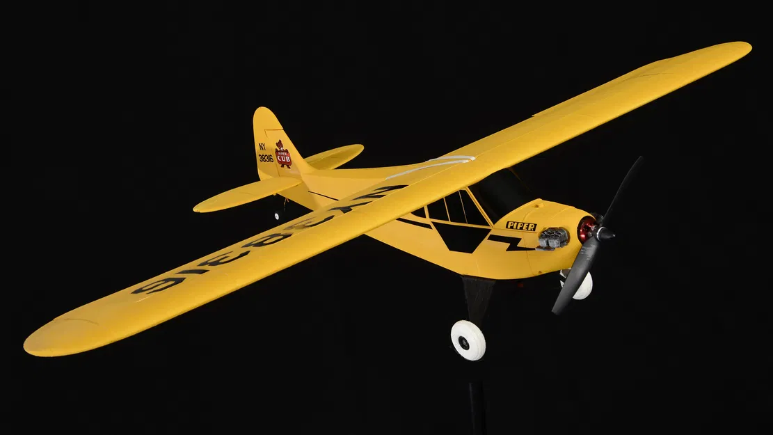 Piper J-3 CUB - Mẫu máy bay RC 3D in ấn nhẹ và dễ lắp ráp - Image 1