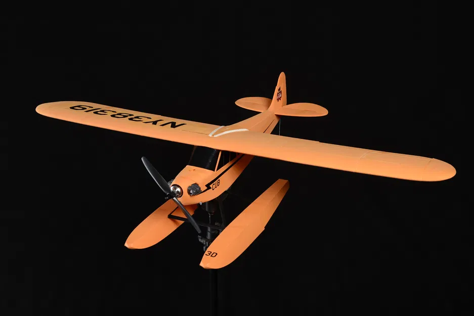 Piper J-3 CUB - Mẫu máy bay RC 3D in ấn nhẹ và dễ lắp ráp - Image 3